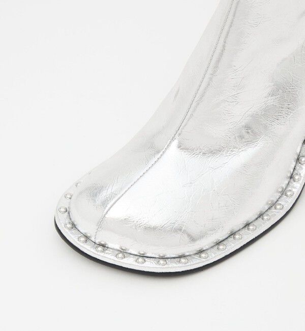 ODETTE E ODILE「＜SY＞ オブリークスタッズピースショートブーツ70&uarr;」|ショートブーツ|