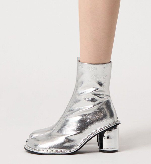 ODETTE E ODILE「＜SY＞ オブリークスタッズピースショートブーツ70&uarr;」|ショートブーツ|