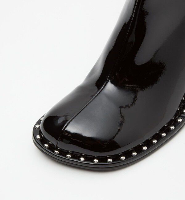 ODETTE E ODILE「＜SY＞ オブリークスタッズピースショートブーツ70&uarr;」|ショートブーツ|