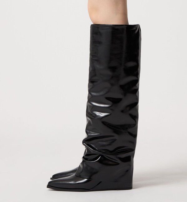 ODETTE E ODILE「＜SY＞ カバードウェッジ ロングブーツ65&uarr;」|ロングブーツ|