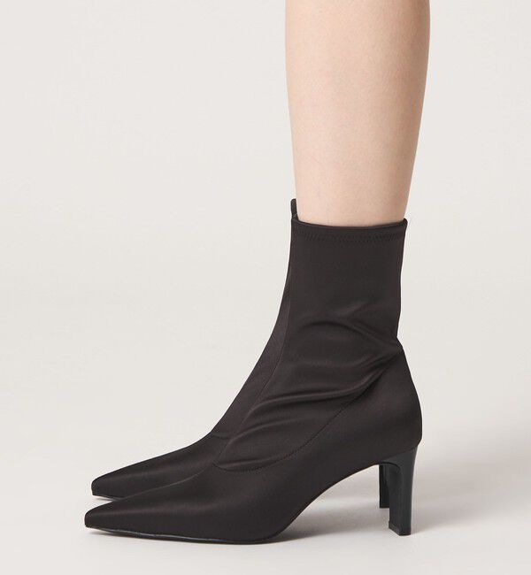 ODETTE E ODILE「＜SY＞ ポインテッドストレッチ ショートブーツ70&uarr;」|ショートブーツ|