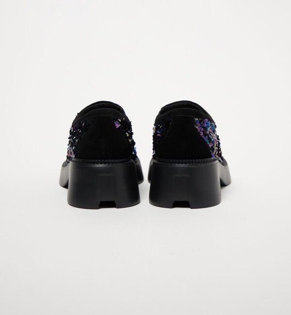 ODETTE E ODILE「＜SY＞ ラウンド スリッポン スパンコール フラット55&uarr;」|スリッポン|