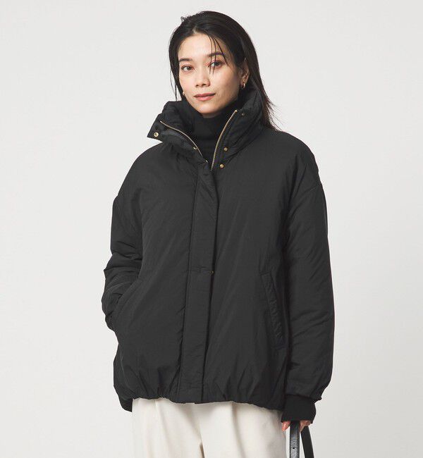 UNITED ARROWS green label relaxing「エアーパフィ スタンドカラー ブルゾン」|ブルゾン・スタジャン|BLACK