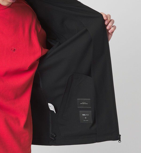 UNITED ARROWS green label relaxing「FREELITCH リブ ブルゾン -2WAYストレッチ・吸水速乾-」|ブルゾン・スタジャン|