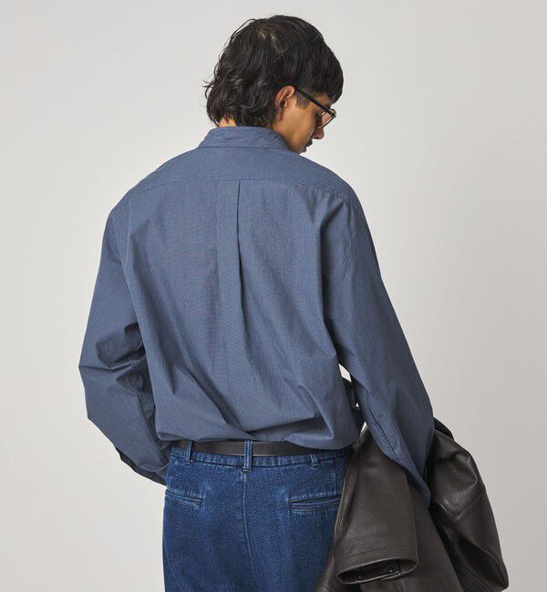 STEVEN ALAN「＜Steven Alan＞ オーガニックコットン マイクロチェック リバースシーム シャツ LOOSE」|シャツ・ブラウス|