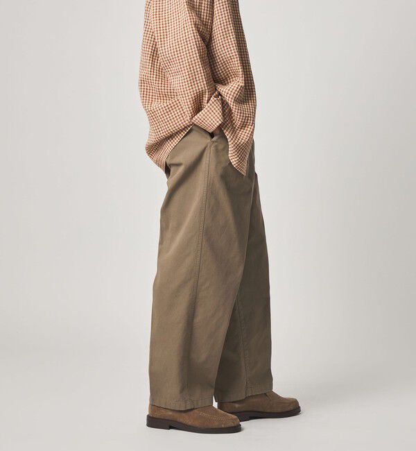 STEVEN ALAN「＜Steven Alan＞ ガーメントダイ ハイツイスト イン ツープリーツ ドレス トラウザーズ」|スラックス|