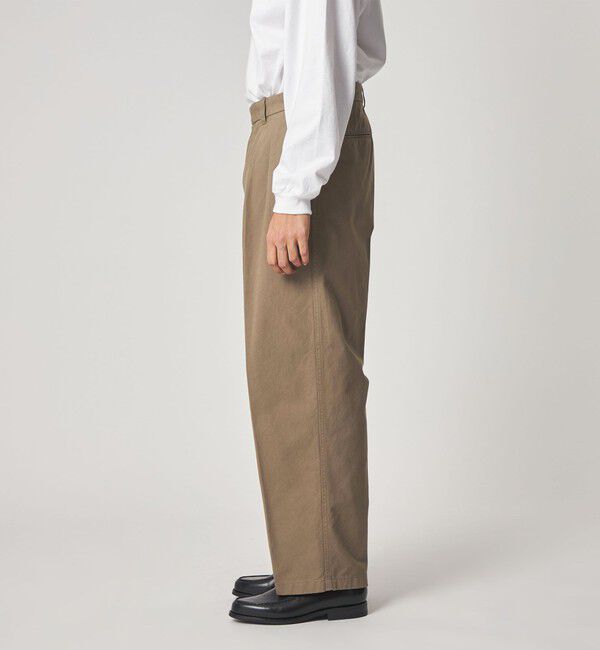 STEVEN ALAN「＜Steven Alan＞ ガーメントダイ ハイツイスト イン ツープリーツ ドレス トラウザーズ」|スラックス|