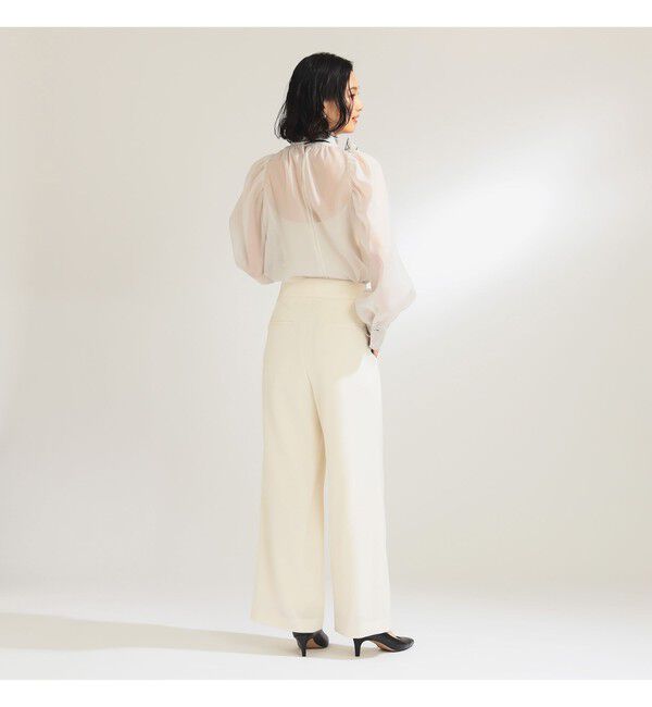 Demi-Luxe BEAMS 「オーガンジー リボンブラウス」|シャツ・ブラウス|