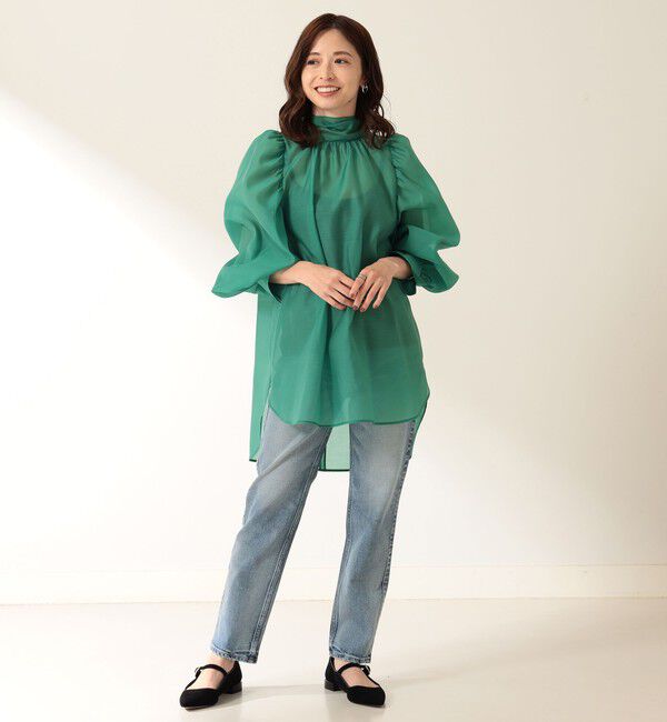 Demi-Luxe BEAMS 「オーガンジー リボンブラウス」|シャツ・ブラウス|