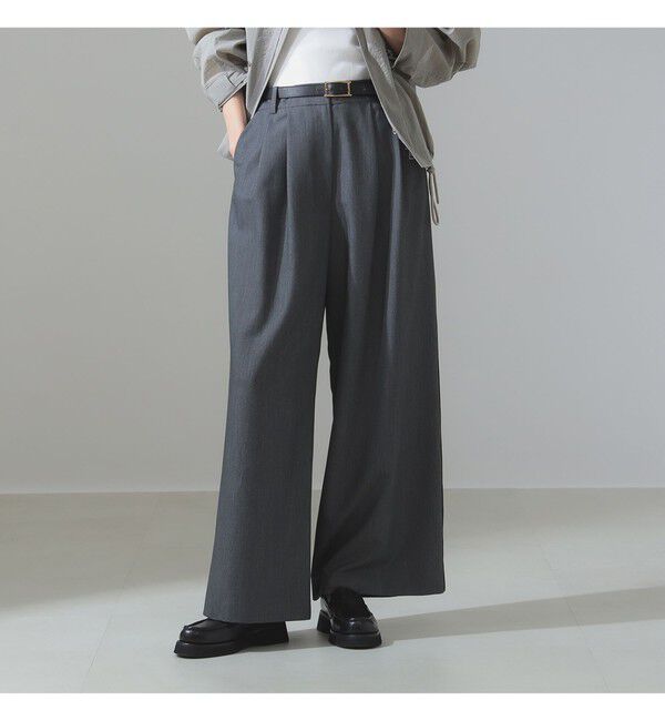 Demi-Luxe BEAMS 「ポプリン 2タックパンツ」|チノ|