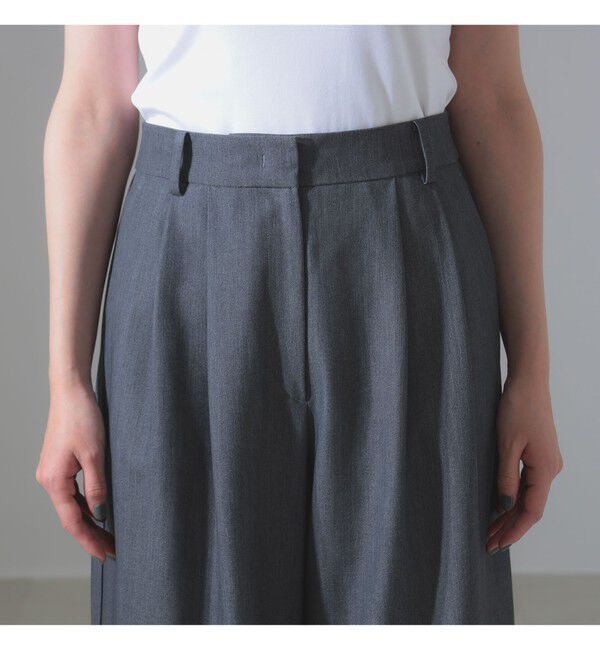 Demi-Luxe BEAMS 「ポプリン 2タックパンツ」|チノ|