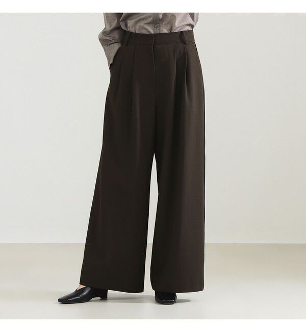 Demi-Luxe BEAMS 「ポプリン 2タックパンツ」|チノ|