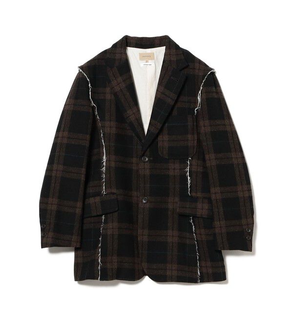 BEAMSBOY「リサイクルウール カットオフ ジャケット」|テーラードジャケット|