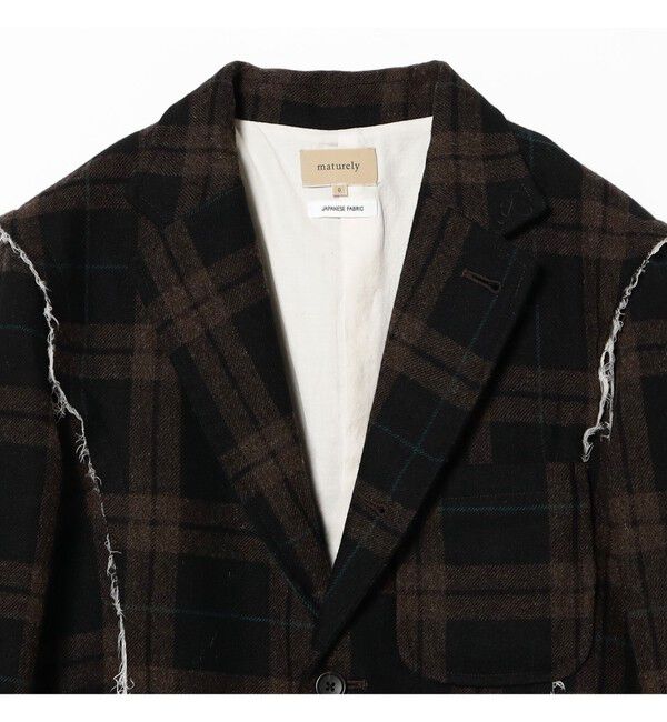 BEAMSBOY「リサイクルウール カットオフ ジャケット」|テーラードジャケット|