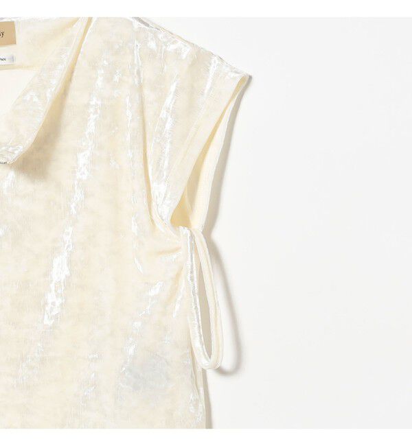 BEAMSBOY「maturely / ベロア ジッパー トップ」|Tシャツ・カットソー|