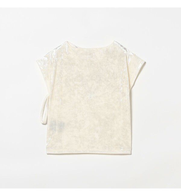 BEAMSBOY「maturely / ベロア ジッパー トップ」|Tシャツ・カットソー|