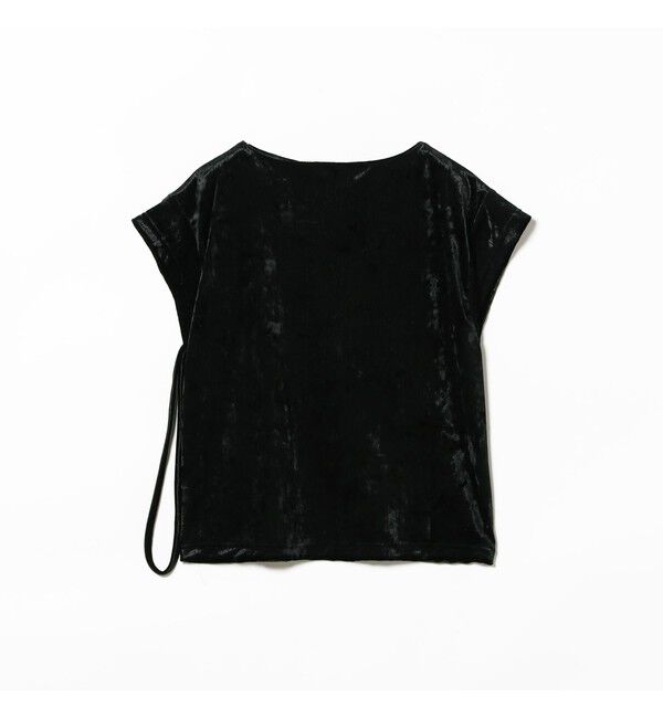 BEAMSBOY「maturely / ベロア ジッパー トップ」|Tシャツ・カットソー|