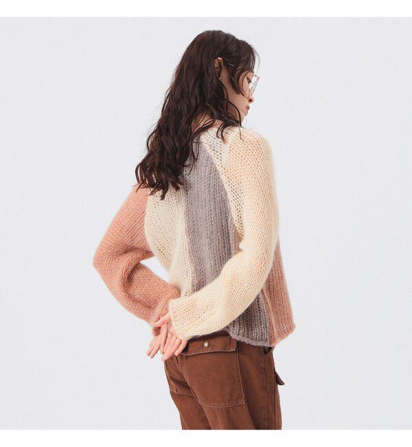 BEAMSBOY「モヘア クレイジー カーディガン」|ニット・セーター|