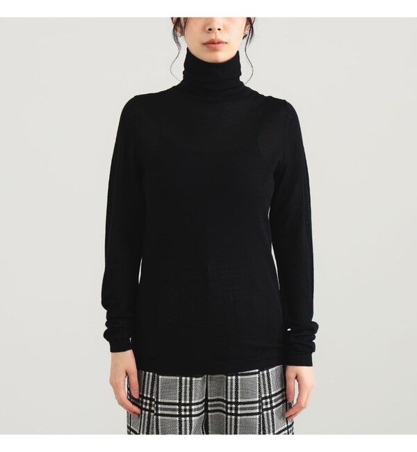 Demi-Luxe BEAMS 「AK+1 / 18ゲージ ハイネック プルオーバー」|ニット・セーター|