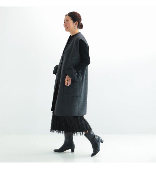 Demi-Luxe BEAMS 「リバー ロングジレ」|ダウン|