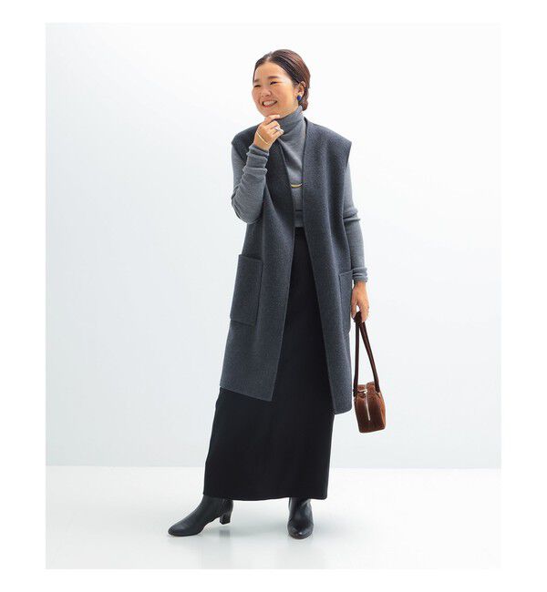 Demi-Luxe BEAMS 「リバー ロングジレ」|ダウン|