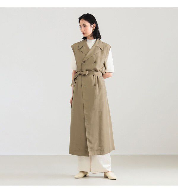 Demi-Luxe BEAMS 「ノースリーブ ロングトレンチ ワンピース」|ワンピース|