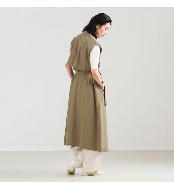 Demi-Luxe BEAMS 「ノースリーブ ロングトレンチ ワンピース」|ワンピース|