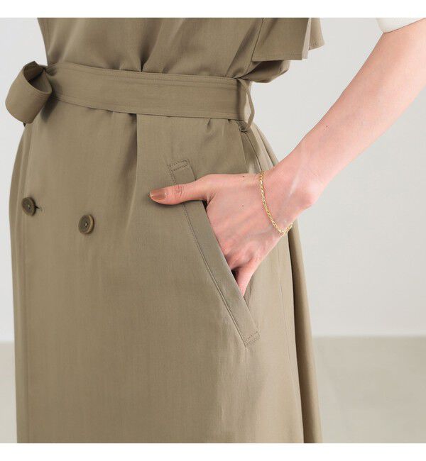 Demi-Luxe BEAMS 「ノースリーブ ロングトレンチ ワンピース」|ワンピース|