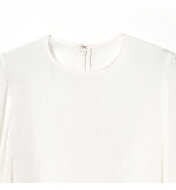 Demi-Luxe BEAMS 「AK+1 / クルーネック リブ ブラウス」|シャツ・ブラウス|