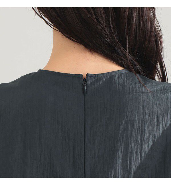 Demi-Luxe BEAMS 「AK+1 / クルーネック リブ ブラウス」|シャツ・ブラウス|