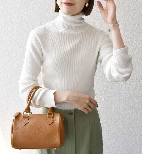 SHIPS any「SHIPS any:〈手洗い可能〉デリケート リブ タートルネック ニット プルオーバー」|ニット・セーター|