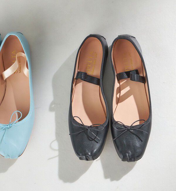 SHIPS for women「SPELTA:UMA Nappa ◇」|バレエシューズ|ブラック