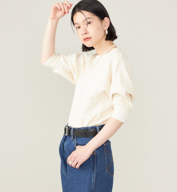 SHIPS for women「SHIPS NINE CASE:〈洗濯機可能〉ワッフル TEE ◇」|Tシャツ・カットソー|