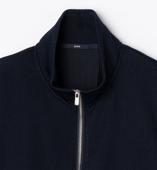 SHIPS「SHIPS:〈手洗い可能〉ドライバーズ ニット ジップ カーディガン」|カーディガン|