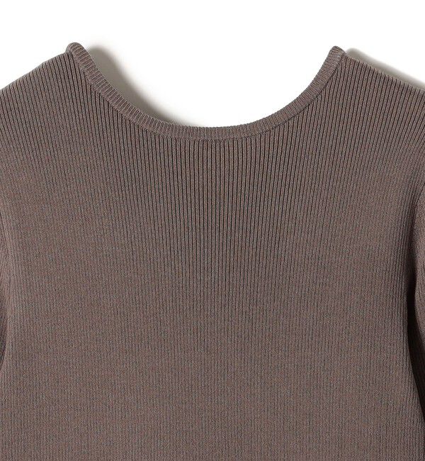 SHIPS for women「〈手洗い可能〉リブ ニット 長袖 &times; 布帛 ギャザー スカート ワンピース」|ワンピース|