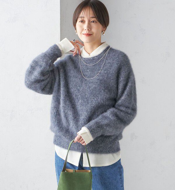 SHIPS for women「杢 FOX クルーネック プルオーバー」|ニット・セーター|