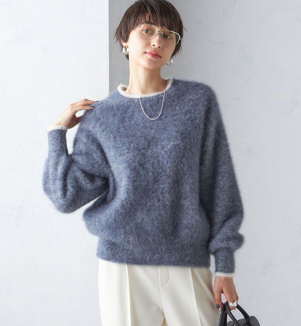 SHIPS for women「杢 FOX クルーネック プルオーバー」|ニット・セーター|