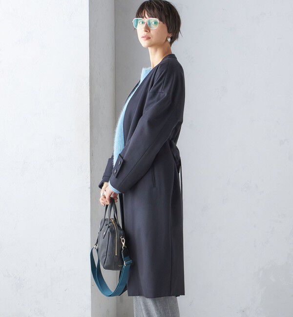 SHIPS for women「MANTECO ノーカラー コート」|ノーカラーコート|