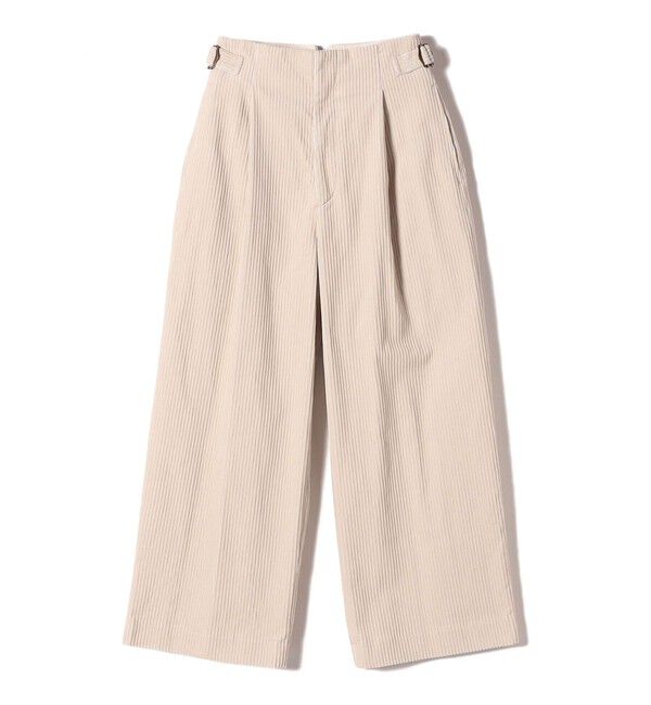 SHIPS for women「SHIPS Primary Navy Label:〈手洗い可能〉親子 コール ワイド パンツ」|その他|オフホワイト