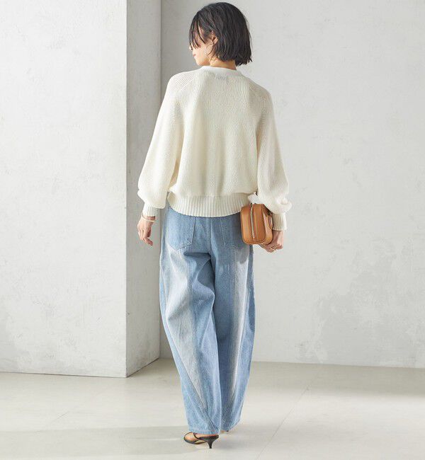 SHIPS for women「パッチワーク カーブ デニム」|デニム|