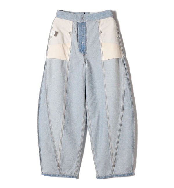 SHIPS for women「パッチワーク カーブ デニム」|デニム|