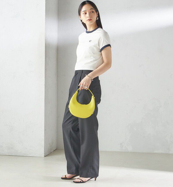 SHIPS for women「《一部追加予約》FRED PERRY:G9163 CROPPED RINGER TEE」|Tシャツ・カットソー|