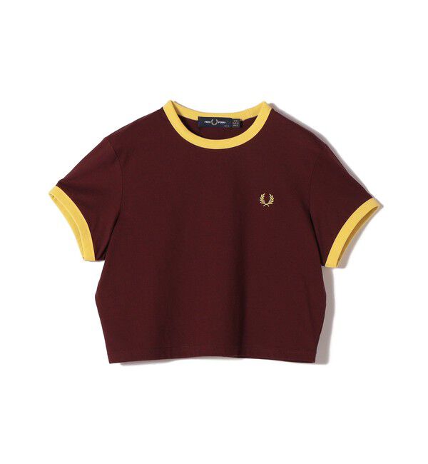 SHIPS for women「《一部追加予約》FRED PERRY:G9163 CROPPED RINGER TEE」|Tシャツ・カットソー|
