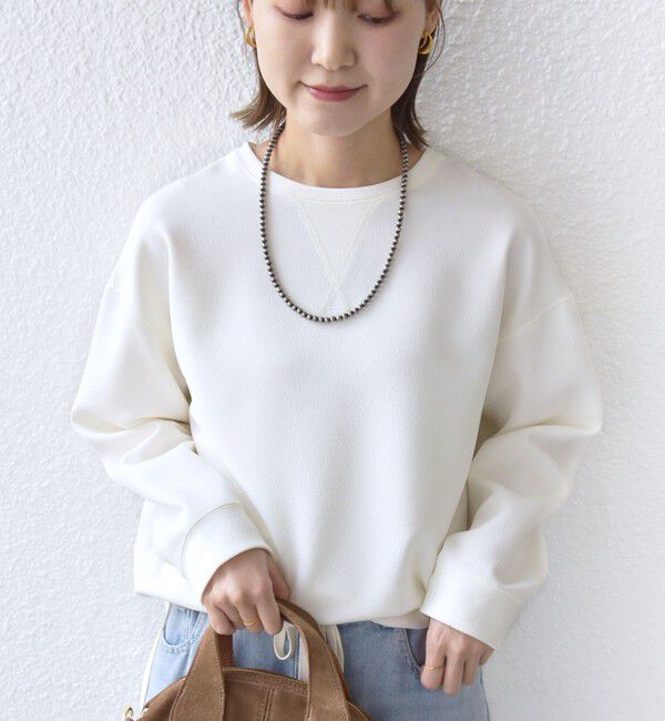 SHIPS for women「〈手洗い可能〉ガゼット デザイン ジョーゼット カットソー」|Tシャツ・カットソー|