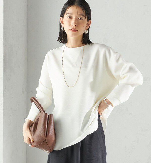 SHIPS for women「〈手洗い可能〉ガゼット デザイン ジョーゼット カットソー」|Tシャツ・カットソー|