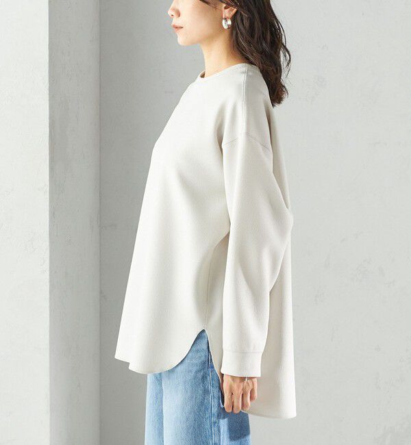 SHIPS for women「〈手洗い可能〉ガゼット デザイン ジョーゼット カットソー」|Tシャツ・カットソー|