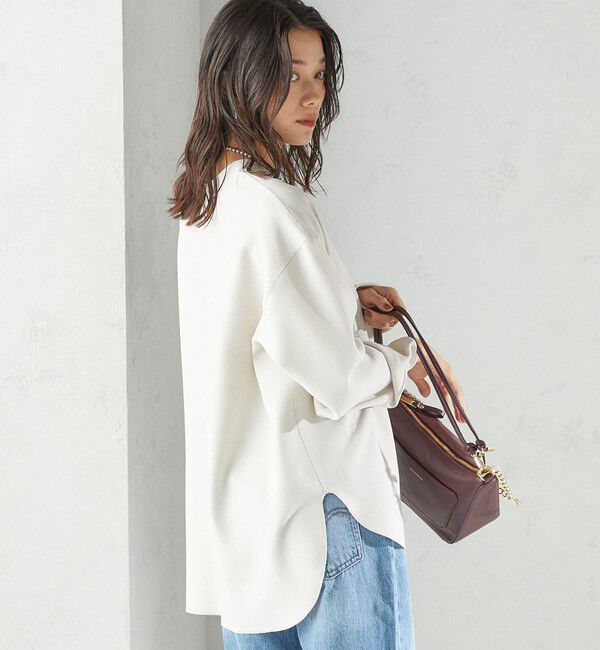 SHIPS for women「〈手洗い可能〉ガゼット デザイン ジョーゼット カットソー」|Tシャツ・カットソー|