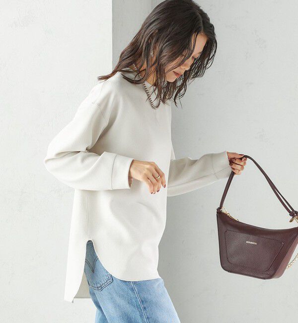 SHIPS for women「〈手洗い可能〉ガゼット デザイン ジョーゼット カットソー」|Tシャツ・カットソー|