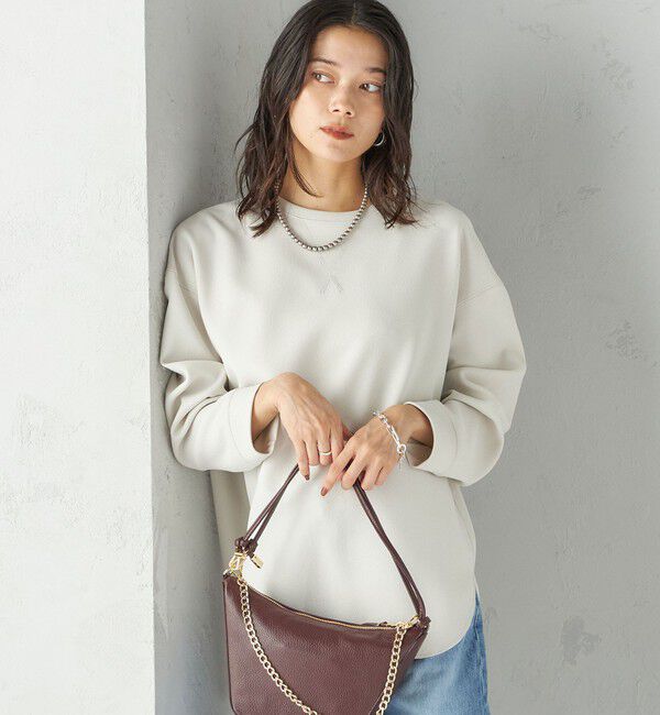 SHIPS for women「〈手洗い可能〉ガゼット デザイン ジョーゼット カットソー」|Tシャツ・カットソー|