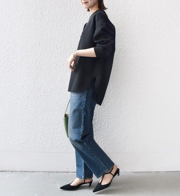 SHIPS for women「〈手洗い可能〉ガゼット デザイン ジョーゼット カットソー」|Tシャツ・カットソー|